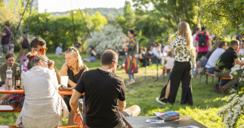 Nápadité a lokálne gastro s terasou v zelenom parku