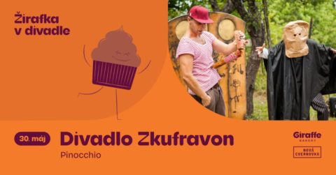 Žirafka v divadle – Divadlo Zkufravon – Pinocchio